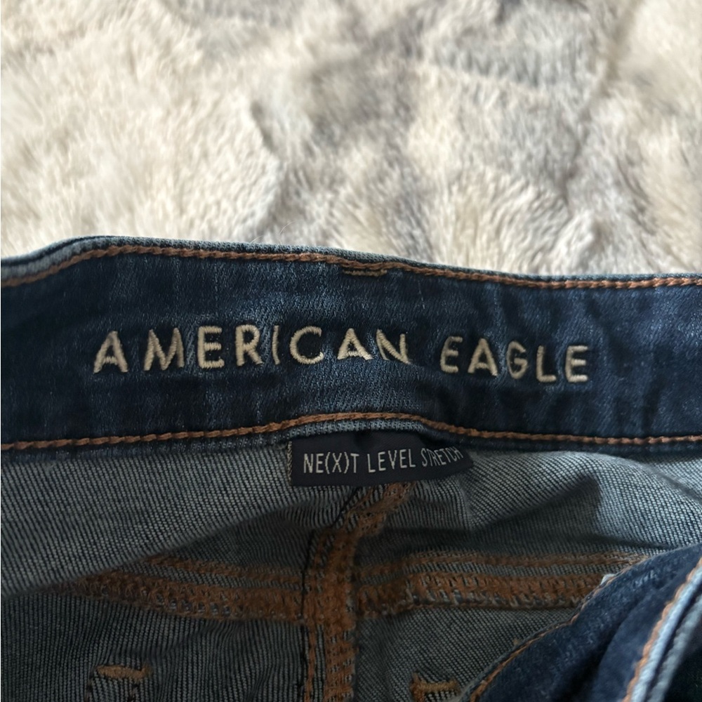 Distressed Blue Jeans - Picture 2 of 7